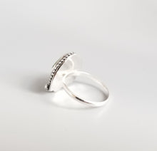 Sterling Silver Sea Glass Ring Size 7.5