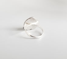 Sterling Silver Sea Glass Ring Size 7.5