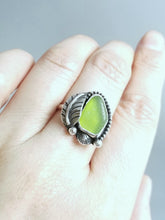Sterling Silver Sea Glass Ring Size 7.5