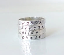 Sterling Silver Personalized Band Ring