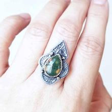 Sterling Silver Ocean Jasper Ring-Size 6.75