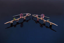 Wire Wrapped Tourmaline Earrings-14K Gold Filled