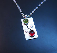 Two Birthstone Necklace-Sterling Silver
