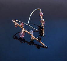 Wire Wrapped Tourmaline Earrings-14K Gold Filled