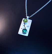 Two Birthstone Necklace-Sterling Silver