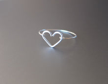 Wire Dainty Heart Ring-Sterling Silver
