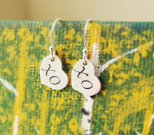 Hug and Kiss Earrings-Sterling Silver