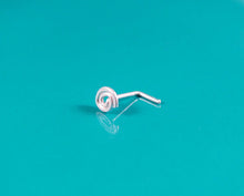 Tiny Swirl Nose Ring Earring-Sterling Silver-14K Gold-Rose Gold Filled