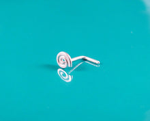 Tiny Swirl Nose Ring Earring-Sterling Silver-14K Gold-Rose Gold Filled