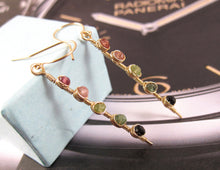 Watermelon Tourmaline Earrings-14k Gold-Rose Gold Filled