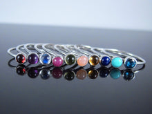 Genuine Red Ruby Birthstone Ring-Sterling Silver