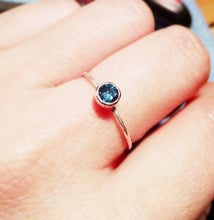 Natural London Blue Topaz Ring-Sterling Silver