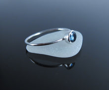 Natural London Blue Topaz Ring-Sterling Silver