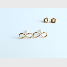 Dainty Infinity Earrings-Sterling silver - 14k Gold-Rose Gold Filled