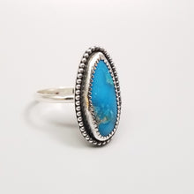 Kingman Turquoise Ring-Size 8 Sterling  Silver