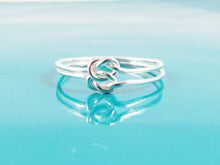 Sterling Silver Double Love Knot Ring