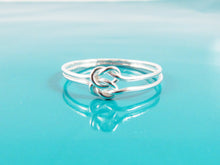 Sterling Silver Double Love Knot Ring