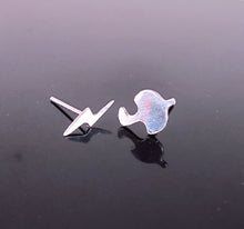 Dainty Umbrella Lightning Stud Earrings-Sterling Silver