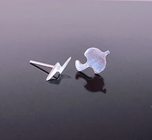 Dainty Umbrella Lightning Stud Earrings-Sterling Silver