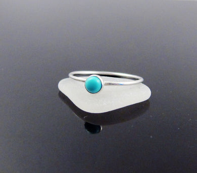 December Birthstone Ring Turquoise-Sterling Silver