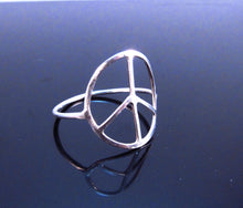 Handmade Peace Sign Ring-Sterling Silver-14K Gold Filled