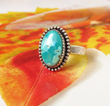 Genuine Turquoise Ring-Size 6.5-Sterling Silver