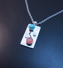 Two Birthstone Necklace-Sterling Silver