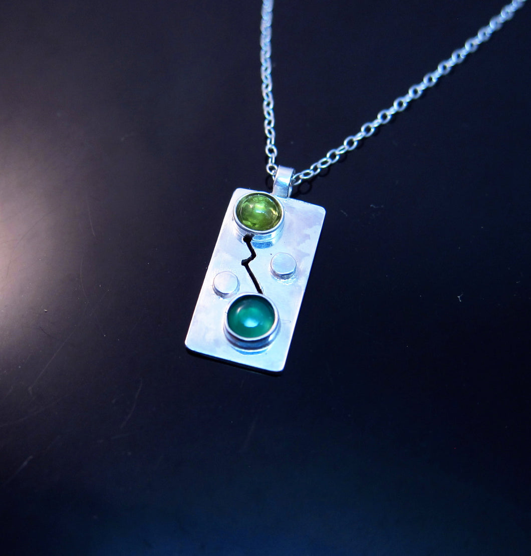 Dual birthstone clearance necklace