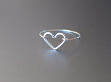 Wire Dainty Heart Ring-Sterling Silver