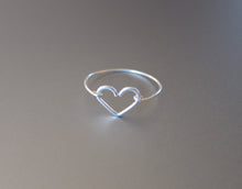 Wire Dainty Heart Ring-Sterling Silver