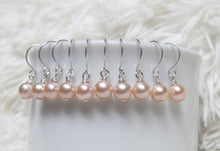 Freshwater Lavender Pearl Earrings-Bridesmaid Gift Set of 5,6,7,8,9,10,11,12-Sterling Silver