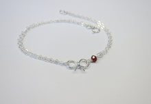 Birthstone Bow Bracelet-Bridesmaid Gift Set of 5,6,7,8,9,10,11,12-Sterling Silver