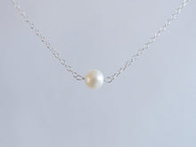 White Freshwater Pearl Necklace-Bridesmaid Gift Set of 5,6,7,8,9,10,11,12-Sterling Silver