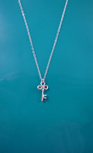Wire Dainty Trefoil Key Necklace-Sterling Silver-14k Gold-Rose Gold Filled