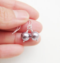 Crystal Pearl Earrings-Bridesmaid Gift Set of 5,6,7,8,9,10,11,12-Sterling Silver