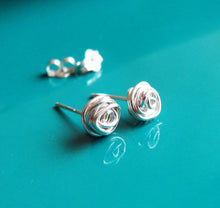 Wire Rose Earrings-Sterling Silver-14K Gold-Rose Gold Filled