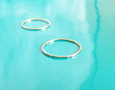 Dainty Stacking Ring Set of 2-14K Gold Filled