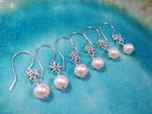 Freshwater Pearl Earrings-Bridesmaid Gift Set of 5,6,7,8,9,10,11,12-Sterling Silver