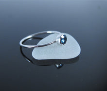 Natural London Blue Topaz Ring-Sterling Silver