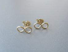 Infinity Stud Earrings-Sterling Silver-14K Gold Filled-Rose Gold Filled